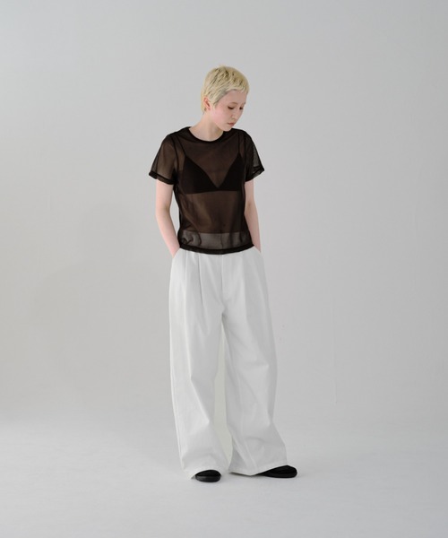 lit(リット)の「Twill Wide Pants(その他パンツ・レディース・ネイビー/オフホワイト/ブラック・38/36)」の5枚目の写真