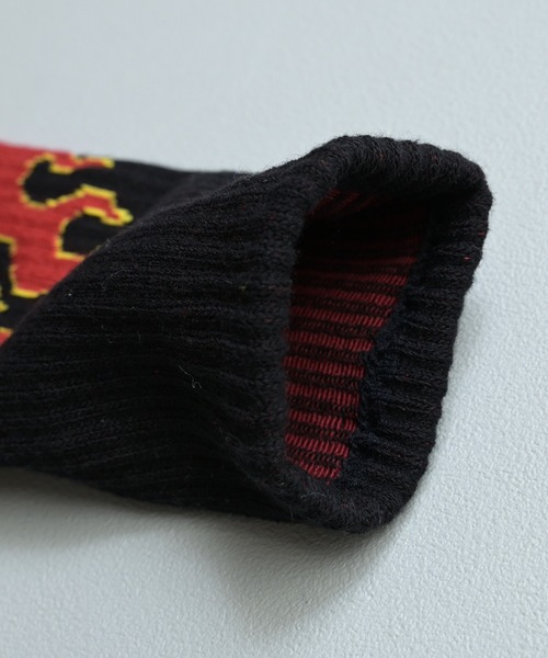 MARKEY'S(マーキーズ)の「【BOKU HA TANOSII】別注 ファイヤーパターンソックス/junior(19-21cm)(ソックス/靴下・キッズ・レッド/ブルー/ミント/イエロー・19-21cm)」の5枚目の写真