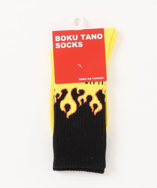 MARKEY'S(マーキーズ)の「【BOKU HA TANOSII】別注 ファイヤーパターンソックス/junior(19-21cm)(ソックス/靴下・キッズ・レッド/ブルー/ミント/イエロー・19-21cm)」の10枚目の写真