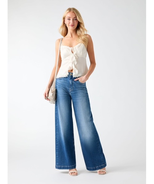 Guess(ゲス)の「BELLAGIO Chain Pocket デニムパンツ ジーンズ(デニムパンツ・レディース・インディゴブルー・27inch/28inch/24inch/25inch/26inch)」の5枚目の写真