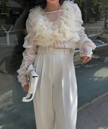 random tulle layered iris pleats OP（ドレス）｜WILLFULLY（ウィル