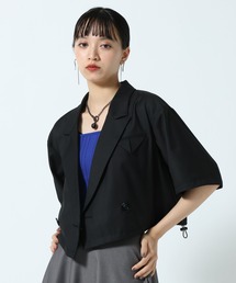 PAGEBOY | 【セットアップ対応】ドロストショートジャケット(テーラードジャケット)