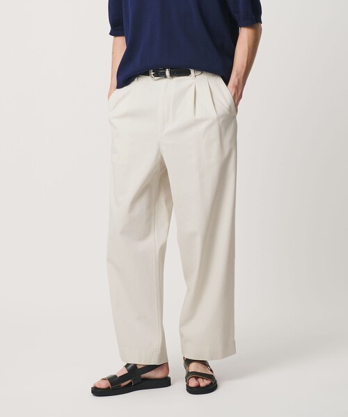 BEAUTY&YOUTH UNITED ARROWS(ビューティーアンドユースユナイテッドアローズ)の「クール 2プリーツ チノ パンツ NO.10 接触冷感(チノパンツ・メンズ・ベージュ/オフホワイト・S/M/XL/L)」の4枚目の写真