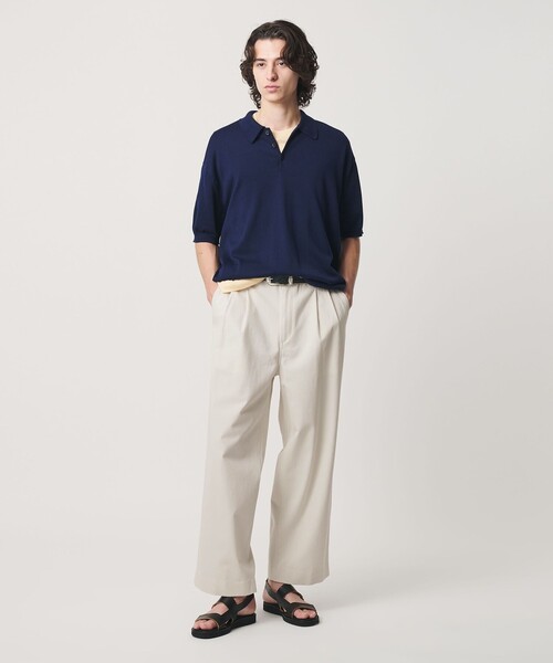 BEAUTY&YOUTH UNITED ARROWS(ビューティーアンドユースユナイテッドアローズ)の「クール 2プリーツ チノ パンツ NO.10 接触冷感(チノパンツ・メンズ・ベージュ/オフホワイト・S/M/XL/L)」の5枚目の写真