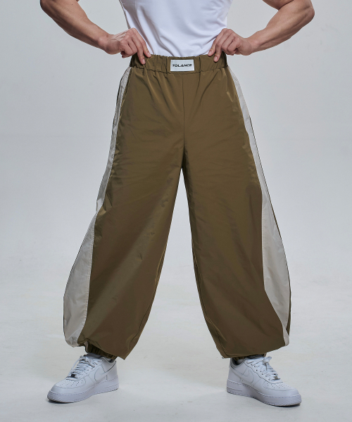 TOLANCE(トランス)の「エリートワイドカーブドジョガーパンツ - カーキ(スウェットパンツ・メンズ・カーキ・2XL/M/L/XL)」の6枚目の写真