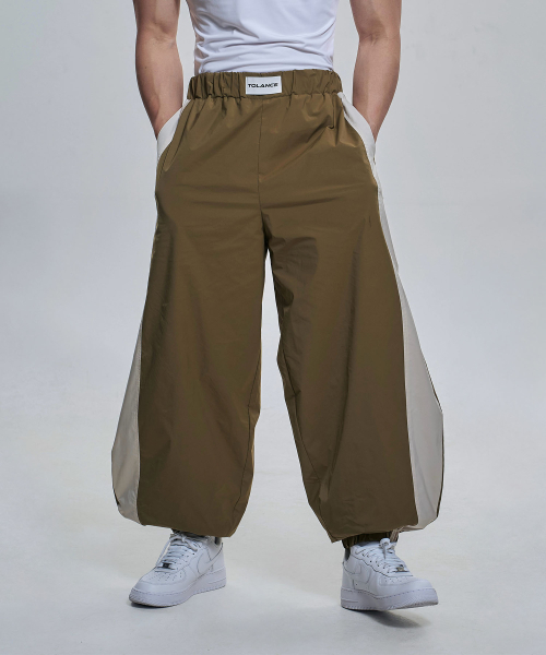 TOLANCE(トランス)の「エリートワイドカーブドジョガーパンツ - カーキ(スウェットパンツ・メンズ・カーキ・2XL/M/L/XL)」の2枚目の写真