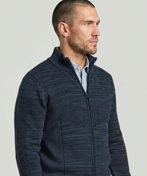 G-STAR(ジースター)の「3D Biker Full Zip Knit/デザイン編みバイカーフルジップニットセーター(ニット/セーター・メンズ・グリーン系その他/ブルー系その他・MEDIUM/X-SMALL/X-LARGE/LARGE/SMALL)」の9枚目の写真