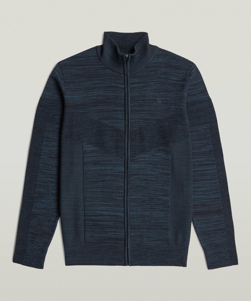 G-STAR(ジースター)の「3D Biker Full Zip Knit/デザイン編みバイカーフルジップニットセーター(ニット/セーター・メンズ・グリーン系その他/ブルー系その他・MEDIUM/X-SMALL/X-LARGE/LARGE/SMALL)」の11枚目の写真