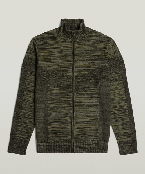 G-STAR(ジースター)の「3D Biker Full Zip Knit/デザイン編みバイカーフルジップニットセーター(ニット/セーター・メンズ・グリーン系その他/ブルー系その他・MEDIUM/X-SMALL/X-LARGE/LARGE/SMALL)」の6枚目の写真