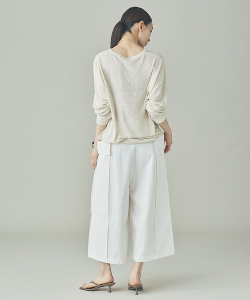 Curensology(カレンソロジー)の「Curensology(カレンソロジー)/【UNIVERSAL OVERALL】別注ハーフパンツ(カーゴパンツ・レディース・チャコールグレー/ホワイト・FREE)」の15枚目の写真