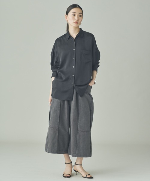 Curensology(カレンソロジー)の「Curensology(カレンソロジー)/【UNIVERSAL OVERALL】別注ハーフパンツ(カーゴパンツ・レディース・チャコールグレー/ホワイト・FREE)」の10枚目の写真