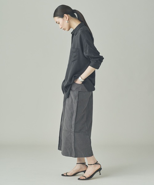 Curensology(カレンソロジー)の「Curensology(カレンソロジー)/【UNIVERSAL OVERALL】別注ハーフパンツ(カーゴパンツ・レディース・チャコールグレー/ホワイト・FREE)」の11枚目の写真