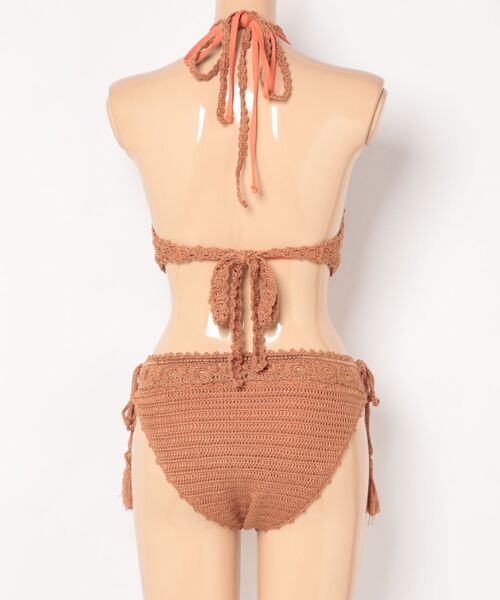 Ungrid（アングリッド）の「【Ca】Crochet（水着・レディース・オレンジ/オフホワイト・FREE）」の4枚目の写真