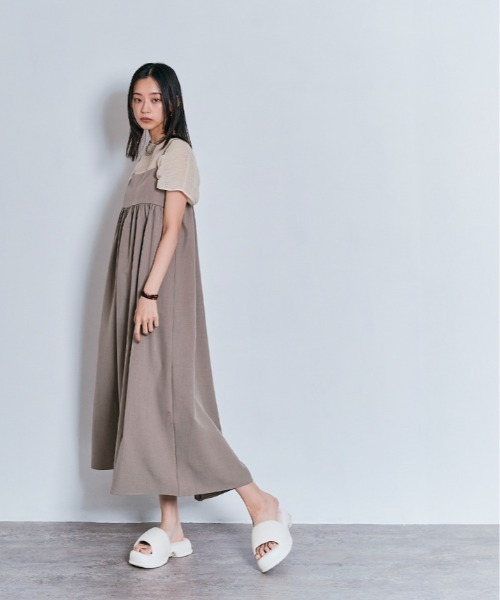 W:Huku(フーク)の「ランダム プリーツ ノースリーブ シフォン シアー トップス(Tシャツ/カットソー・レディース・ブラック系/グレー系1/ブラック系1/グレー系/ブラウン系1/ブラウン系/ホワイト系1/ホワイト系・FREE)」の22枚目の写真