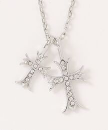 UNIIT（ユニット）の「【BLUE STANDARD/ブルースタンダード】【シンプルコーデのアクセントに】チェーンネックレス ユニセックス アクセサリー 首飾り クロスモチーフ ストリート きれいめ プレゼント ギフト（ネックレス）」