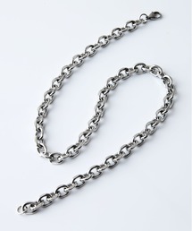 Blue Standard （ブルースタンダード）の「【BLUE STANDARD/ブルースタンダード】【シンプルコーデのアクセントに】チェーンネックレス ユニセックス アクセサリー 首飾り クロスモチーフ ストリート きれいめ プレゼント ギフト（ネックレス）」