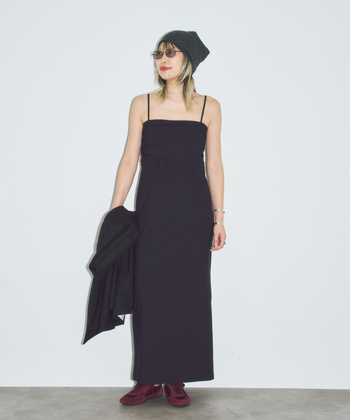 CITYSHOP（シティーショップ）の「2WAY CAMI DRESS：ワンピース（ワンピース・レディース・ブラック・36/38）」の10枚目の写真