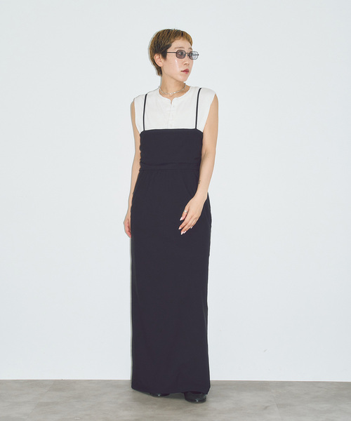 CITYSHOP（シティーショップ）の「2WAY CAMI DRESS：ワンピース（ワンピース・レディース・ブラック・36/38）」の12枚目の写真