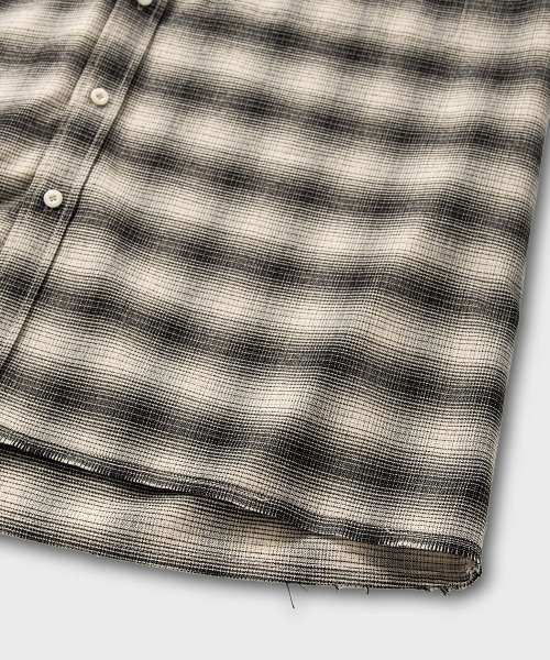NONBLANK（ノンブランク）の「フランネルオンブレチェックシャツ_IVORY（シャツ/ブラウス・メンズ・アイボリー・MEDIUM/LARGE/X-LARGE）」の5枚目の写真