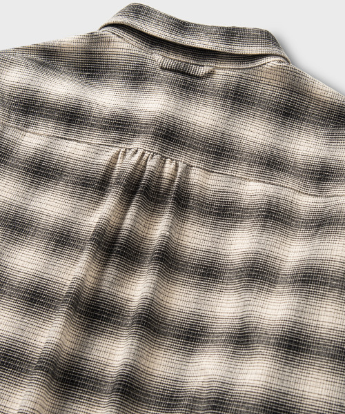 NONBLANK（ノンブランク）の「フランネルオンブレチェックシャツ_IVORY（シャツ/ブラウス・メンズ・アイボリー・MEDIUM/LARGE/X-LARGE）」の6枚目の写真