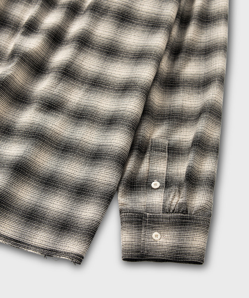 NONBLANK（ノンブランク）の「フランネルオンブレチェックシャツ_IVORY（シャツ/ブラウス・メンズ・アイボリー・MEDIUM/LARGE/X-LARGE）」の7枚目の写真