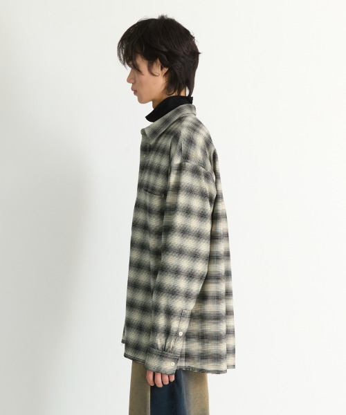 NONBLANK（ノンブランク）の「フランネルオンブレチェックシャツ_IVORY（シャツ/ブラウス・メンズ・アイボリー・MEDIUM/LARGE/X-LARGE）」の12枚目の写真