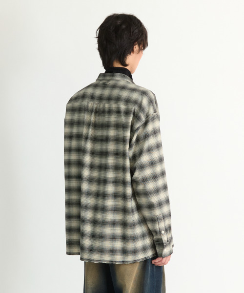 NONBLANK（ノンブランク）の「フランネルオンブレチェックシャツ_IVORY（シャツ/ブラウス・メンズ・アイボリー・MEDIUM/LARGE/X-LARGE）」の13枚目の写真