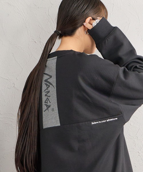 NANGA（ナンガ）の「【WEB先行予約】[NANGA/ナンガ] 別注 バーティカルロゴスウェット（スウェット・レディース・ブラック/グレー・S/L/M）」の21枚目の写真