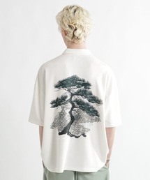 HARE | 【接触冷感】BONSAIバックプリントスキッパーカット(HARE)(Tシャツ/カットソー)