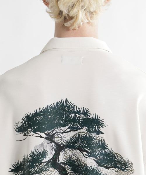 HARE（ハレ）の「【接触冷感】BONSAIバックプリントスキッパーカット(HARE)（Tシャツ/カットソー・メンズ・ブラック/ホワイト・FREE）」の17枚目の写真