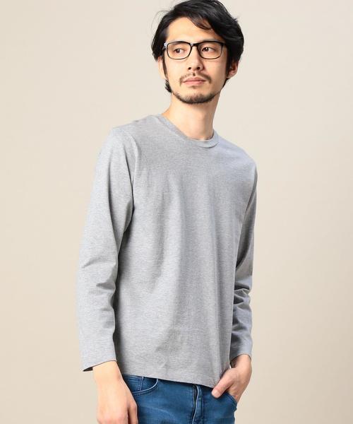 BEAUTY&YOUTH UNITED ARROWS(ビューティーアンドユースユナイテッドアローズ)の「BY ステーブル コットン ロングスリーブTEE MADE IN JAPAN◆(Tシャツ/カットソー・メンズ・ホワイト/グレー・LARGE/MEDIUM/SMALL)」の2枚目の写真