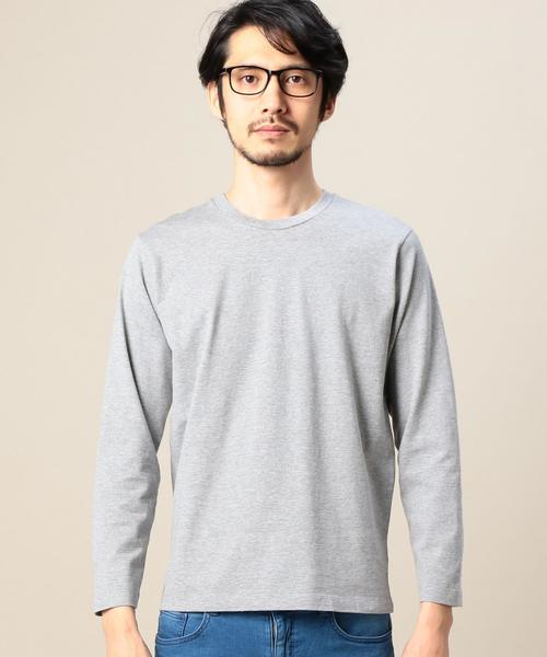 BEAUTY&YOUTH UNITED ARROWS(ビューティーアンドユースユナイテッドアローズ)の「BY ステーブル コットン ロングスリーブTEE MADE IN JAPAN◆(Tシャツ/カットソー・メンズ・ホワイト/グレー・LARGE/MEDIUM/SMALL)」の4枚目の写真
