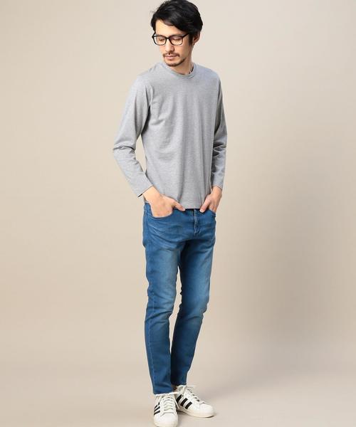 BEAUTY&YOUTH UNITED ARROWS(ビューティーアンドユースユナイテッドアローズ)の「BY ステーブル コットン ロングスリーブTEE MADE IN JAPAN◆(Tシャツ/カットソー・メンズ・ホワイト/グレー・LARGE/MEDIUM/SMALL)」の6枚目の写真