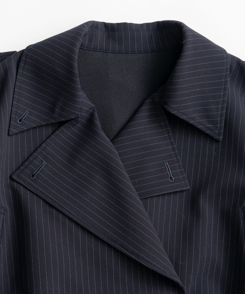 MAISON SPECIAL(メゾンスペシャル)の「【2026Autumn PRE-ORDER】Suiting Short Trench Coat/スーチングショートトレンチ(トレンチコート・レディース・グレー/ネイビー・FREE)」の16枚目の写真