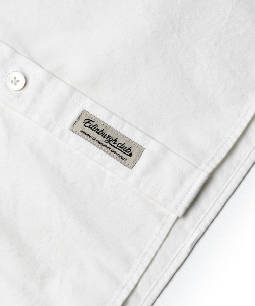 EDINBURGH CLUB（エディンバラクラブ）の「OVER FIT COTTON TWILL SHIRT [WHITE]（シャツ/ブラウス・メンズ・ホワイト・SMALL/MEDIUM/LARGE/X-LARGE）」の6枚目の写真