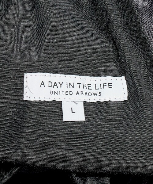A DAY IN THE LIFE UNITED ARROWS(アデイインザライフユナイテッドアローズ)の「ウールライク クロス ワイド イージーパンツ<A DAY IN THE LIFE>(スラックス・メンズ・ベージュ/ダークグレー・S/M/L)」の20枚目の写真