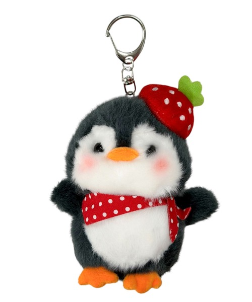 WEGO(ウィゴー)の「WEGO/もふもふペンギンぬいぐるみキーホルダー(キーホルダー・レディース・イエロー/レッド・FREE)」の1枚目の写真