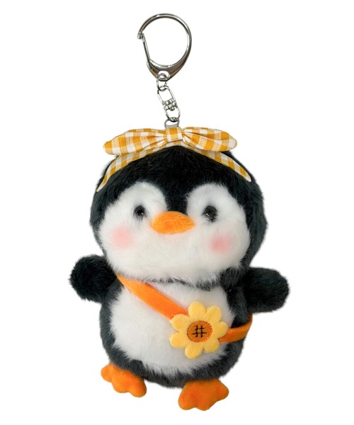 WEGO(ウィゴー)の「WEGO/もふもふペンギンぬいぐるみキーホルダー(キーホルダー・レディース・イエロー/レッド・FREE)」の2枚目の写真