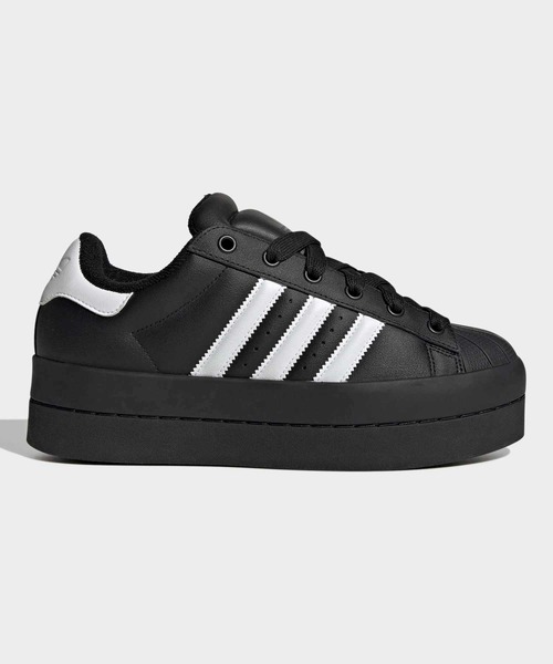 adidas(アディダス)の「スーパースター スタック / SUPERSTAR STACK / 厚底スニーカー / アディダスオリジナルス adidas Originals(スニーカー・レディース・ブラック・22.0cm/22.5cm/27.0cm/27.5cm/28.0cm/24.0cm/23.0cm/23.5cm/24.5cm/25.0cm/25.5cm/26.5cm/26.0cm)」の1枚目の写真
