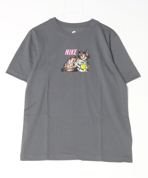NIKE(ナイキ)の「NIKE ナイキ NSW スポーツ CAT S/S Tシャツ TGPX(Tシャツ/カットソー・レディース・ダークグレー/ホワイト・S/M/XL/L)」の12枚目の写真