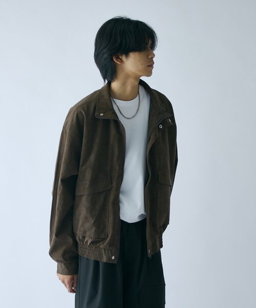 goocy(グーシー)の「ピーチレザースタンドブルゾン(ブルゾン・メンズ・ブラウン/ブラック・MEDIUM/LARGE)」の11枚目の写真
