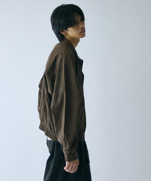 goocy(グーシー)の「ピーチレザースタンドブルゾン(ブルゾン・メンズ・ブラウン/ブラック・MEDIUM/LARGE)」の12枚目の写真
