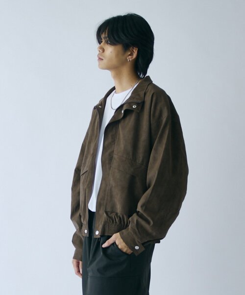 goocy(グーシー)の「ピーチレザースタンドブルゾン(ブルゾン・メンズ・ブラウン/ブラック・MEDIUM/LARGE)」の14枚目の写真