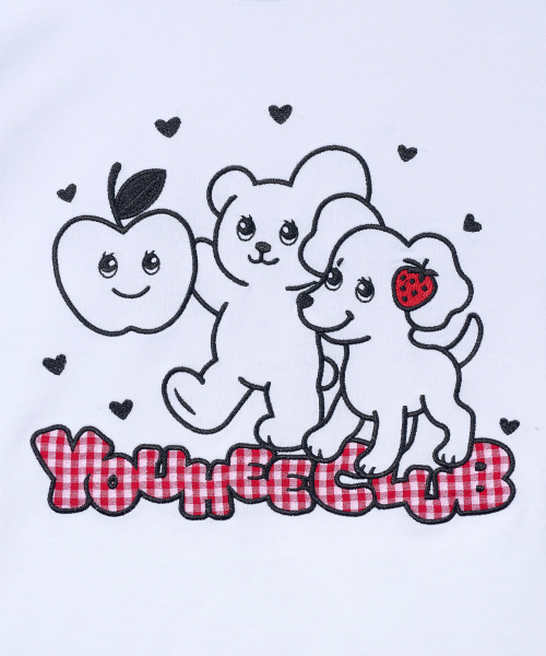 YOUHEE(ユヒ)の「YOUHEE CLUB GRAPHIC T-SHIRTS_WHITE(Tシャツ/カットソー・レディース・その他・FREE)」の5枚目の写真