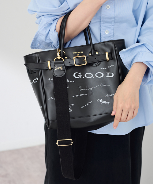 FRAMeWORK(フレームワーク)の「YOUNG&OLSEN 別注KIBITZ MAIL BAG(ショルダーバッグ・レディース・ブラウン/ブラック・FREE)」の1枚目の写真