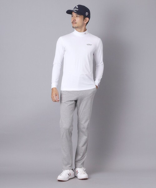 adabat（アダバット）の「【ADABAT NAVY】ワンポイントロゴモックT（Tシャツ/カットソー・メンズ・ブルー系その他/ホワイト・46/48/50/52）」の5枚目の写真