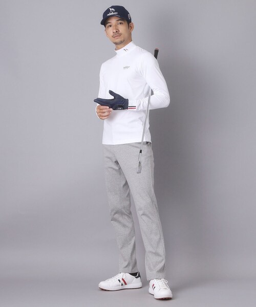 adabat（アダバット）の「【ADABAT NAVY】ワンポイントロゴモックT（Tシャツ/カットソー・メンズ・ブルー系その他/ホワイト・46/48/50/52）」の6枚目の写真