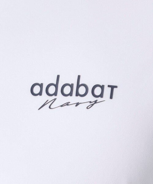 adabat（アダバット）の「【ADABAT NAVY】ワンポイントロゴモックT（Tシャツ/カットソー・メンズ・ブルー系その他/ホワイト・46/48/50/52）」の7枚目の写真