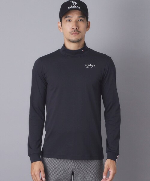 adabat（アダバット）の「【ADABAT NAVY】ワンポイントロゴモックT（Tシャツ/カットソー・メンズ・ブルー系その他/ホワイト・46/48/50/52）」の13枚目の写真