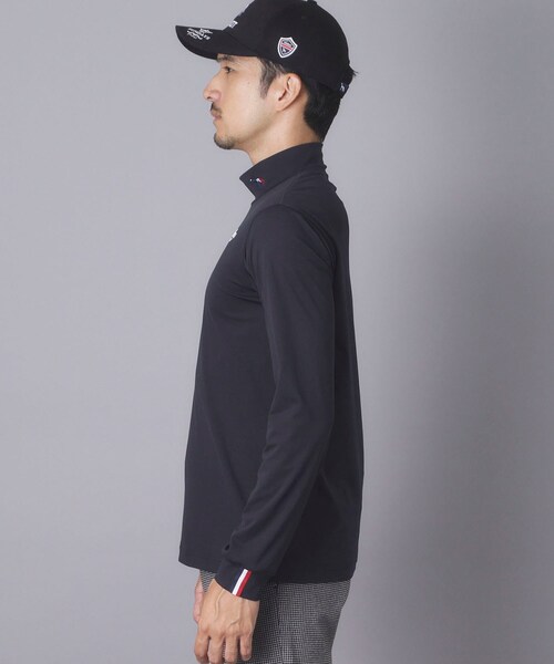 adabat（アダバット）の「【ADABAT NAVY】ワンポイントロゴモックT（Tシャツ/カットソー・メンズ・ブルー系その他/ホワイト・46/48/50/52）」の14枚目の写真